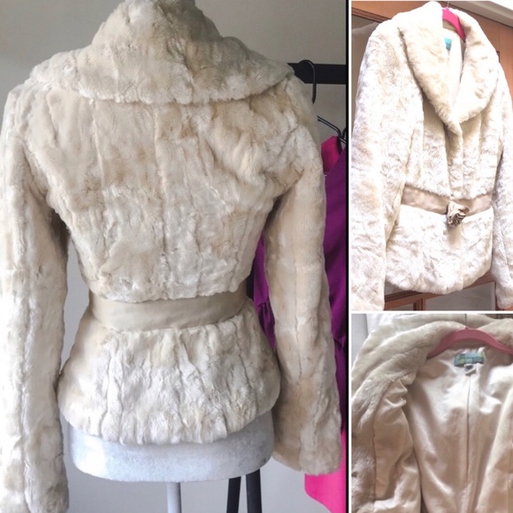 Anthropologie Jackets & Blazers - ANTHROPOLOGIE BETH BOWLEY FAUX FUR JACKET SZ S